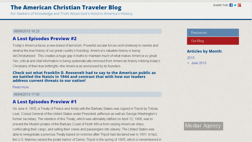 Christian tours of america (Mediar Agency)